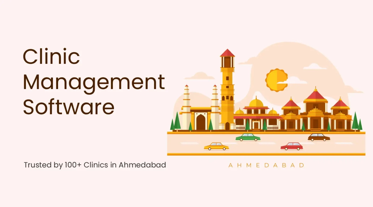 Dashboard of physiotherapy clinic software used by Ahmedabad clinics