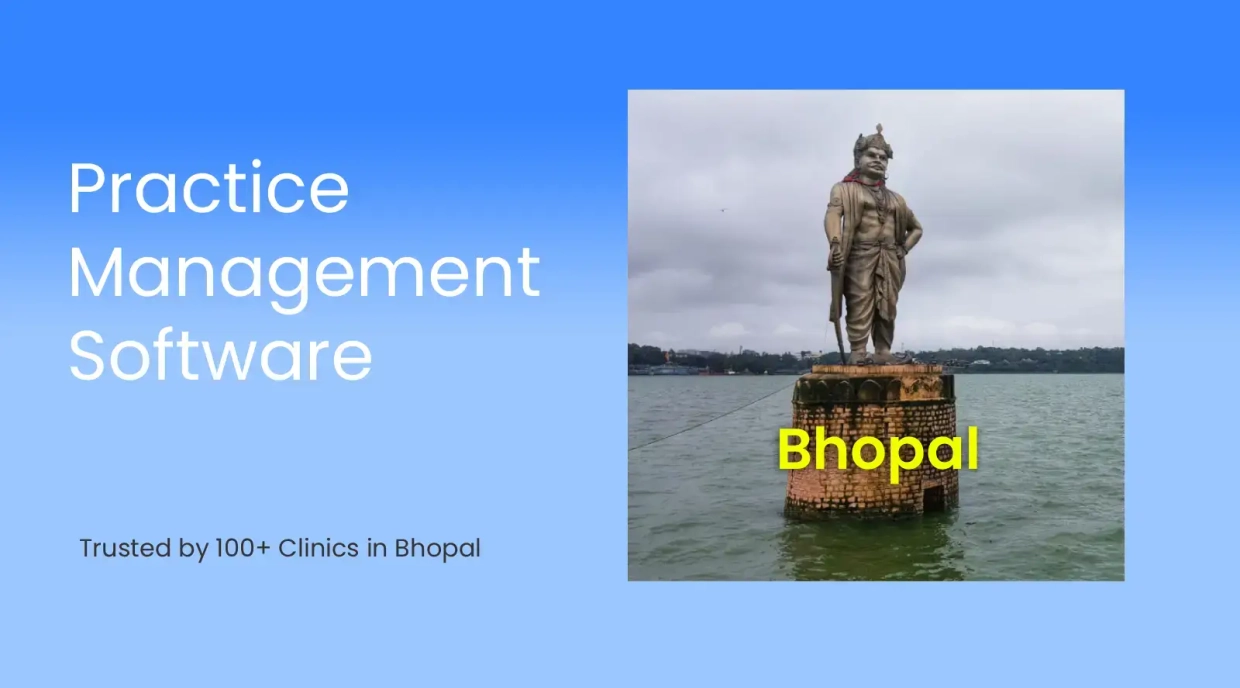 Dashboard of physiotherapy clinic software used by Bhopal clinics