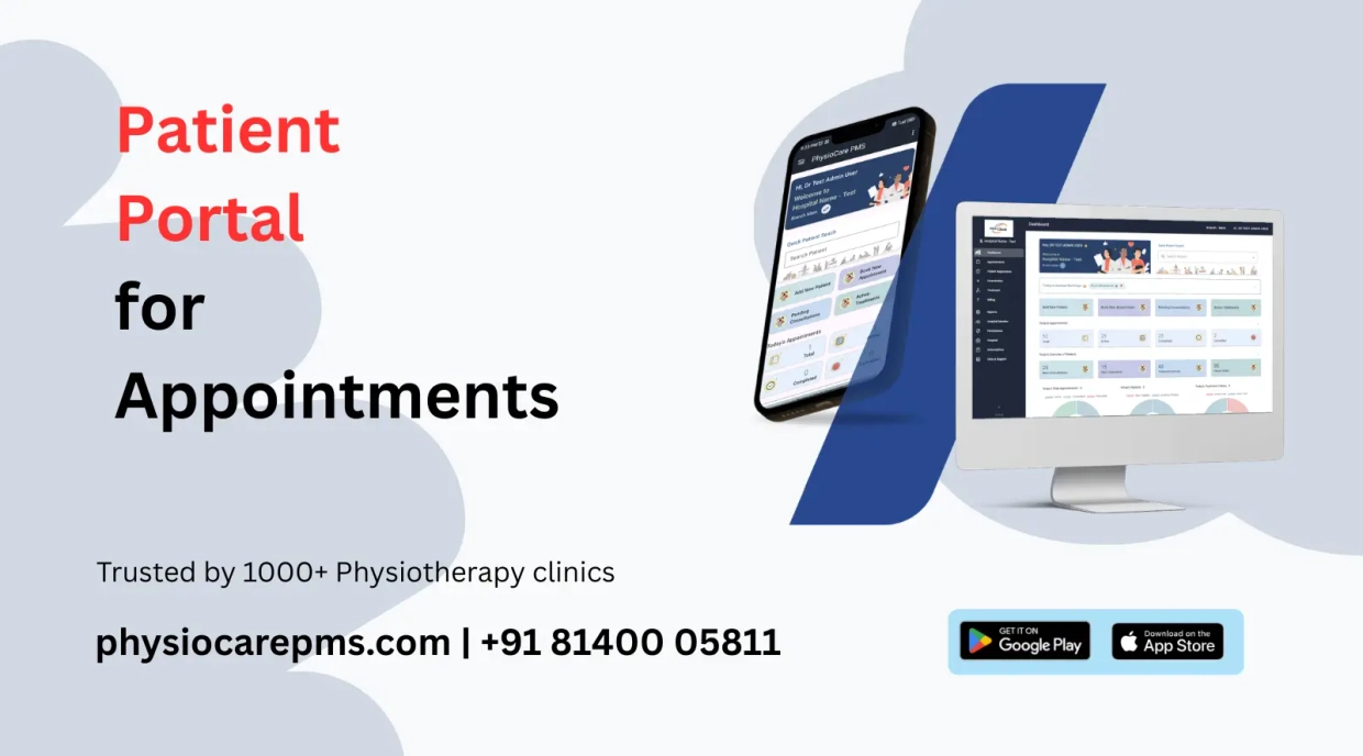Patient Portal Online Appointment Management in PhysioCare PMS