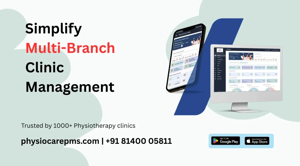 Multi branch physiotherapy clinic management software
