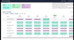 Member Availability Management in Physiotherapy Software