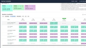 Member Availability Management in Physiotherapy Software